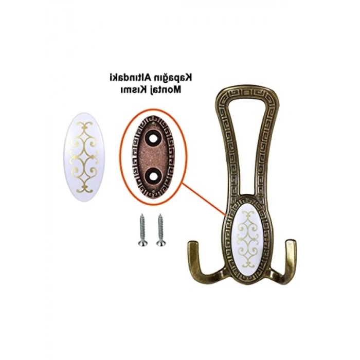 Duvara Montajlı 4 Adet Portmanto Askısı