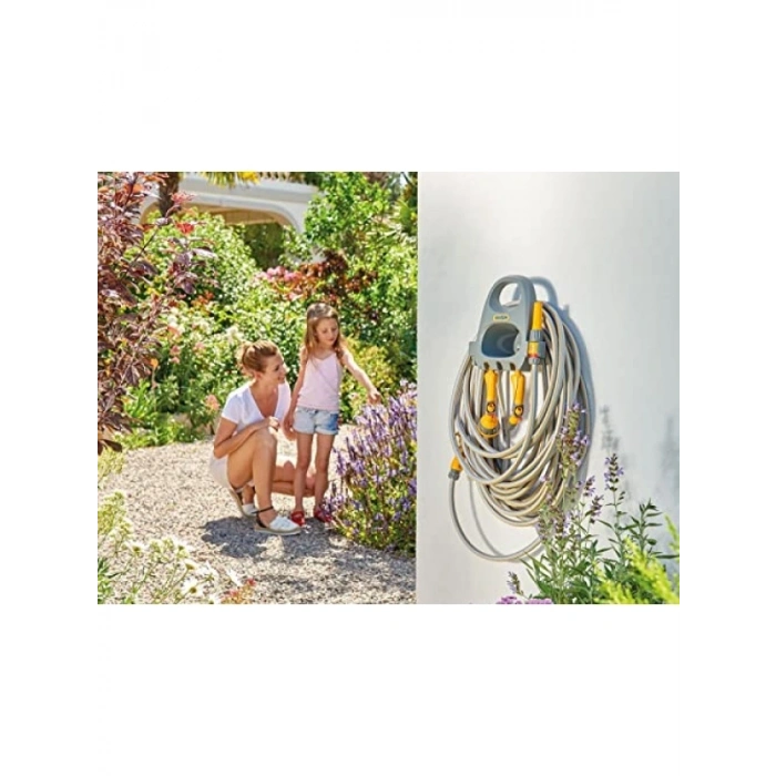 Duvara Monte 20 m Hortum Toplama ve Sarma Askı Seti