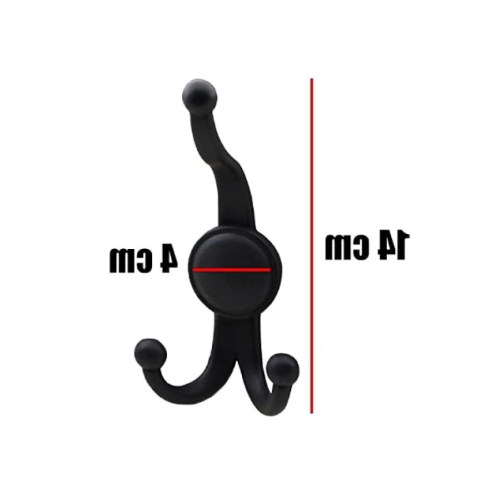 Duvara Monte Edilebilen Şık Plastik Askılık Seti (5 ADET)