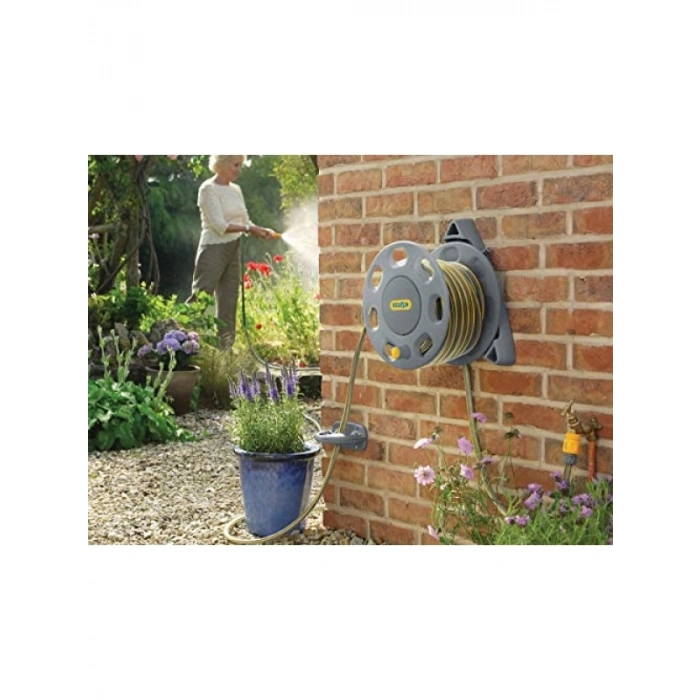 Duvara Monte Hortum Toplama Makarası, 30 m Kapasite