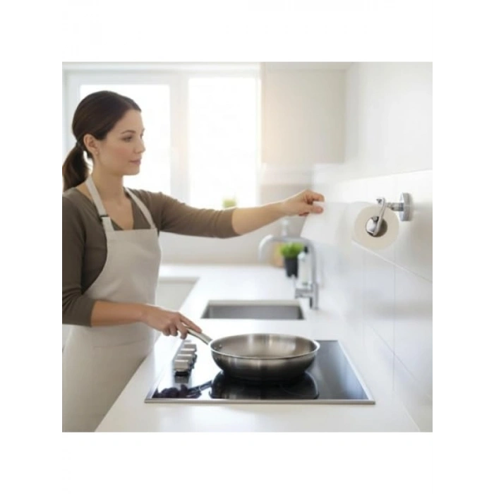 Duvara Monte Krom Kağıt Havluluk - 26 cm