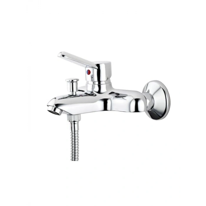 Duvardan Montajlı Krom Banyo Bataryası – Seramik Kartuşlu