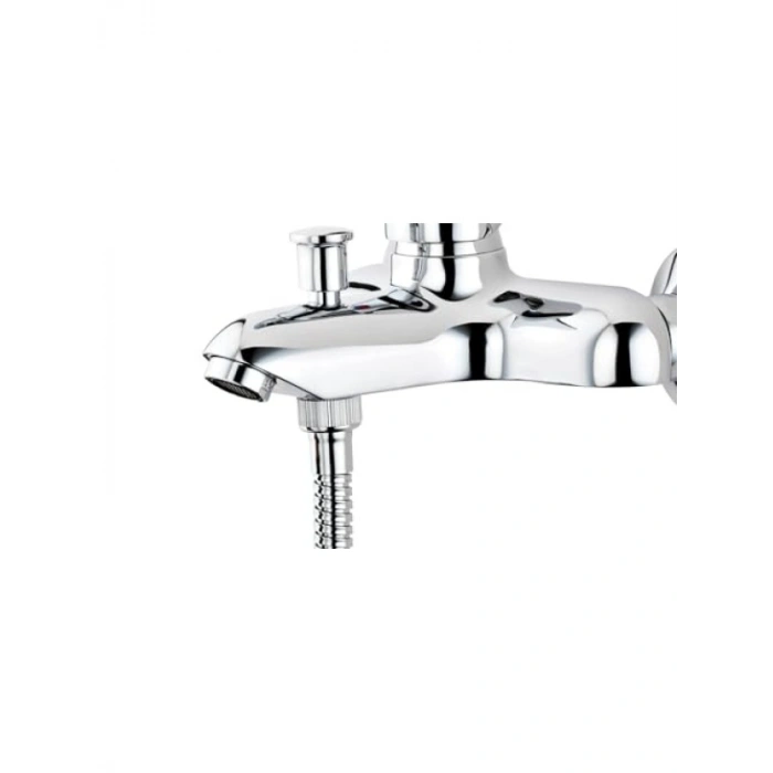 Duvardan Montajlı Krom Banyo Bataryası – Seramik Kartuşlu