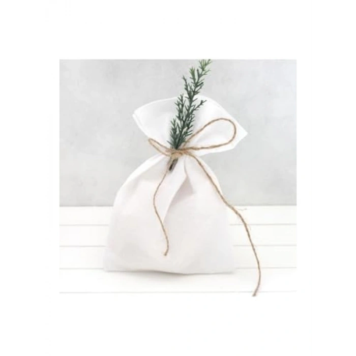 Düz Beyaz Ham Bez Kese, 10X15 Cm, 10 Adet