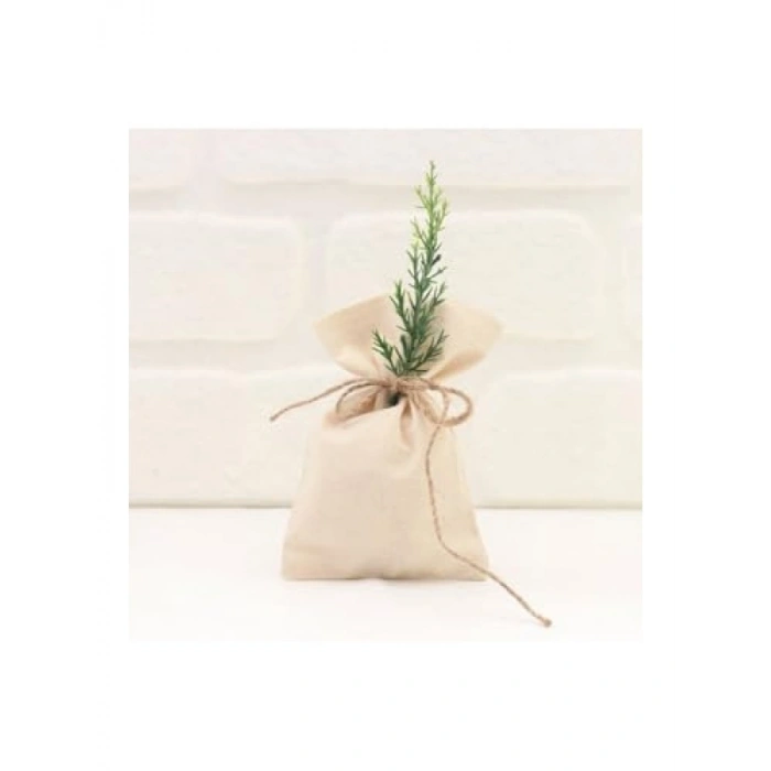 Düz Krem Ham Bez Kese - 10x15 cm, 10 Adet