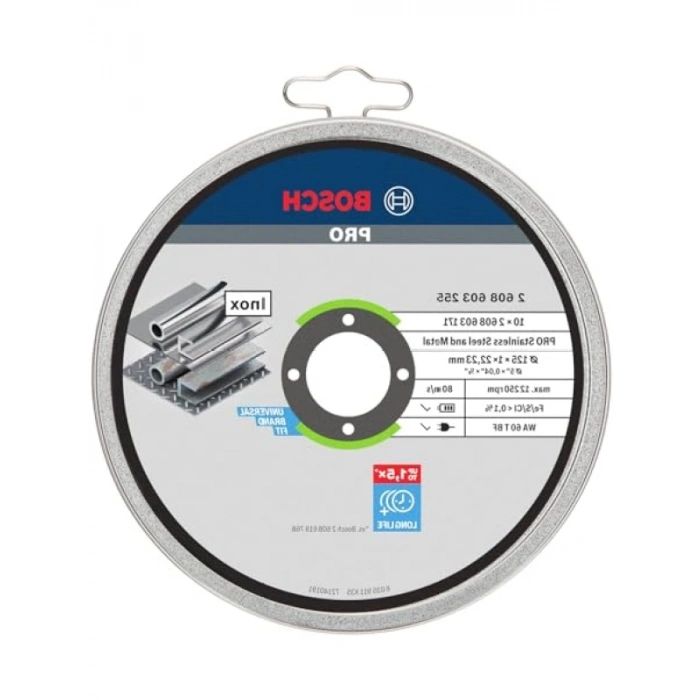 Düz Standart Inox Ayırma Diski - 125mm, 10 Adet