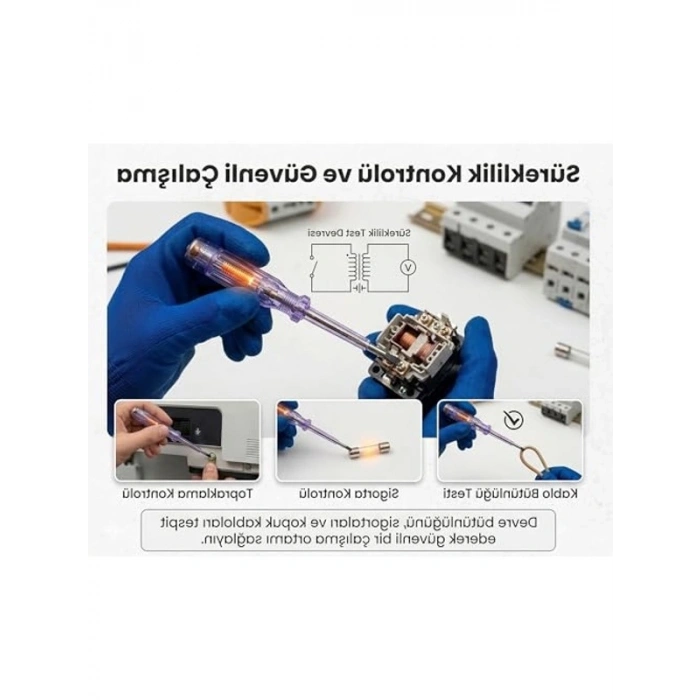 Düz Uçlu Kontrol Kalemi, Pratik Kullanım için Tek Adet