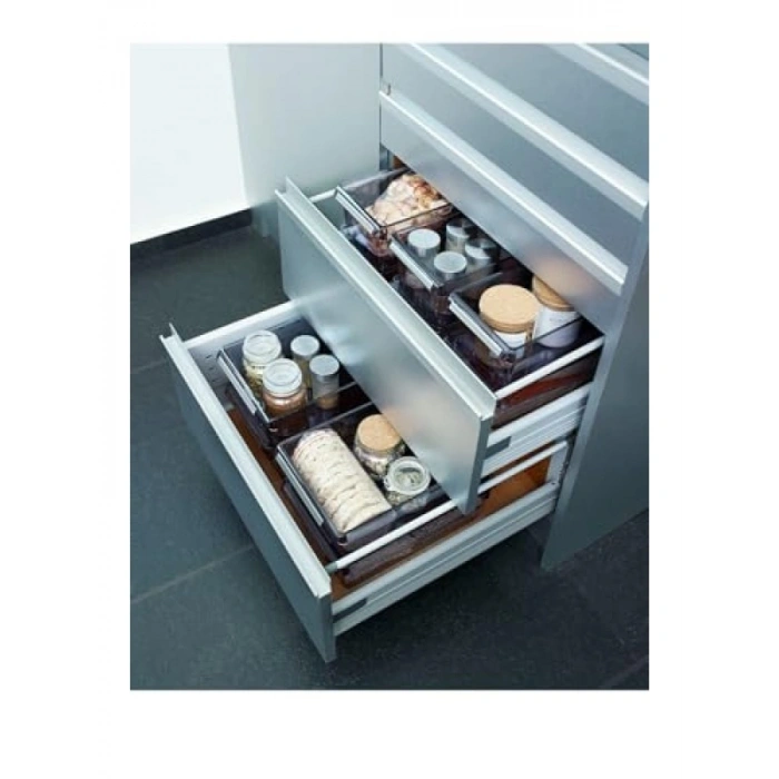 Düzenleyici Raf - Şeffaf Siyah, 290x150x100 mm