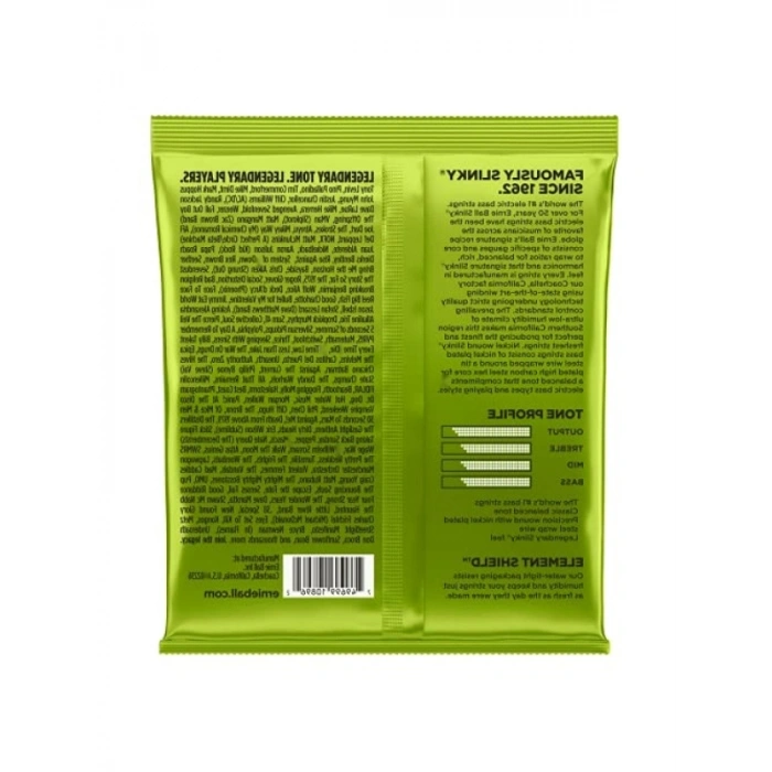 Düzenli Slinky Nikel Yara Orta Ölçekli Bas Telleri, Ölçü 45-105