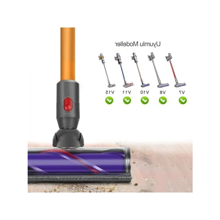 Dyson Süpürge Uyumlu Aksesuar Seti, Turbo Başlık ile Derin Temizlik