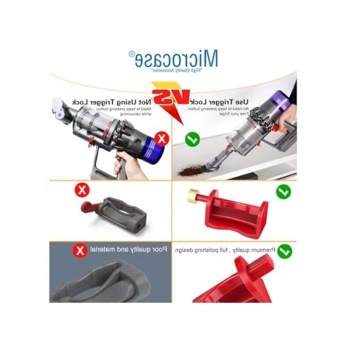 Dyson V15 V11 V10 V7 V6 için Tetik/Güç Düğmesi Kilidi -AL4797