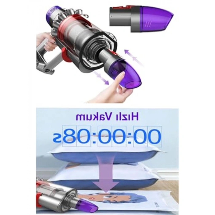 Dyson V7, V8, V10, V11, V15 ile Uyumlu Vakum Başlığı Aparatı, Hızlı Vakum