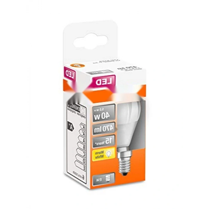 E14 Soketli 2700K Soğuk Beyaz LED Ampul, 5.5W