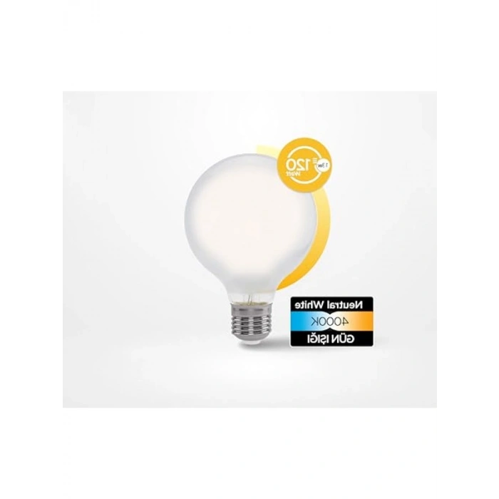 E27 13W 2000LM Milky Filament Ampul, Enerji Sınıfı D