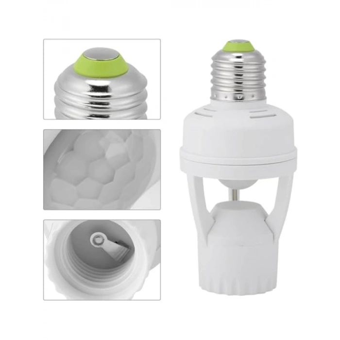 E27 360 Derece Algılama Hareket Sensörlü LED Duy - Kızılötesi