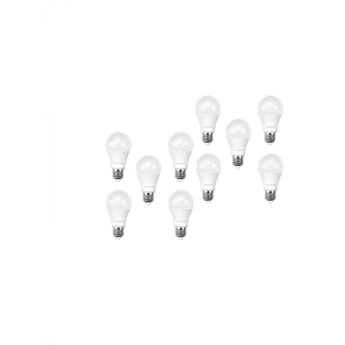 E27 Duy Led Ampul - 8.5W, 6500K, 10lu Paket