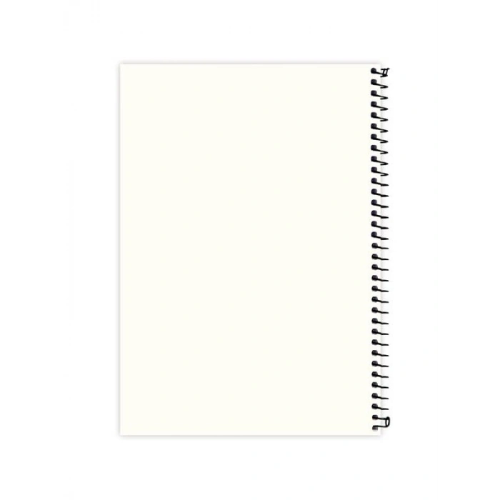 Eco Kraft Sert Kapaklı Spiralli Defter - 200 Sayfa, Mavi