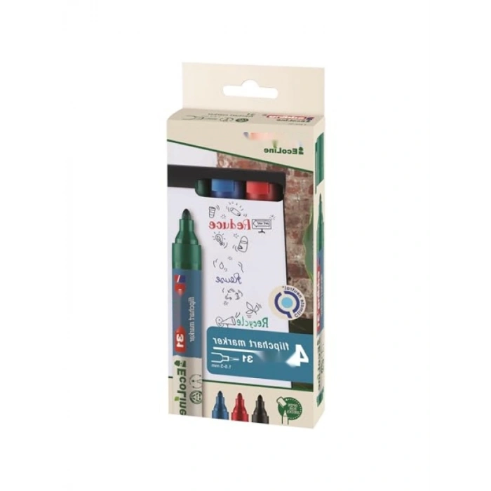 EcoLine Flipchart Marker, 31 Eco Dostu Kalem