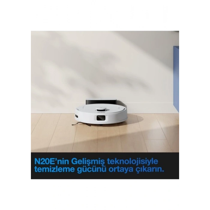 Ecovacs Deebot N20e Robot Süpürge ve Paspas, 11000Pa Güçlü Emiş, Dolaşmayı Önleme Teknolojisi