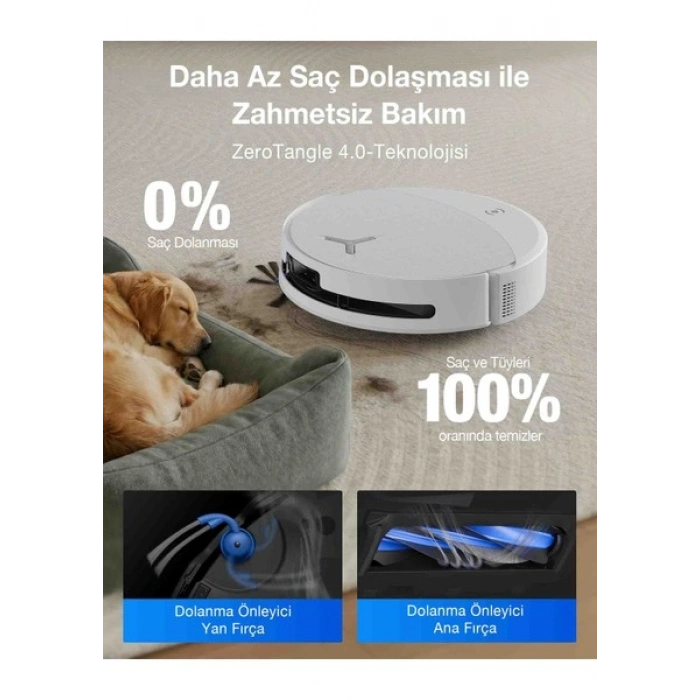 Ecovacs Deebot T90 Omni Robot Süpürge ve Paspas, 30.000PA Güçlü Emiş, Zerotangle 4.0​