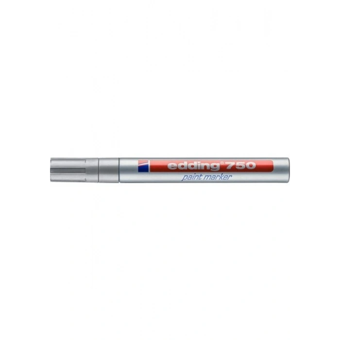 Edding 750 Boya Dekor Beyaz Marker Kalemi Gümüş
