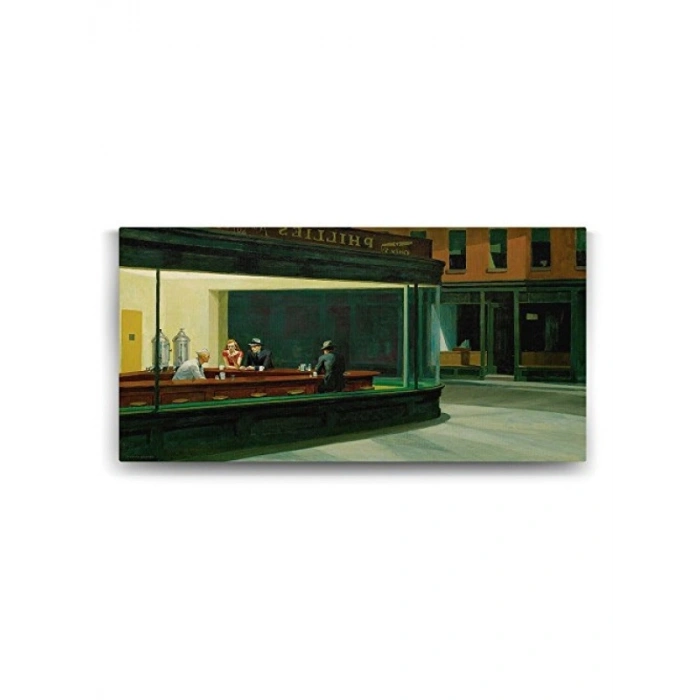 Edward Hopper - Le Tableau Kanvas Tablo - 80x40cm