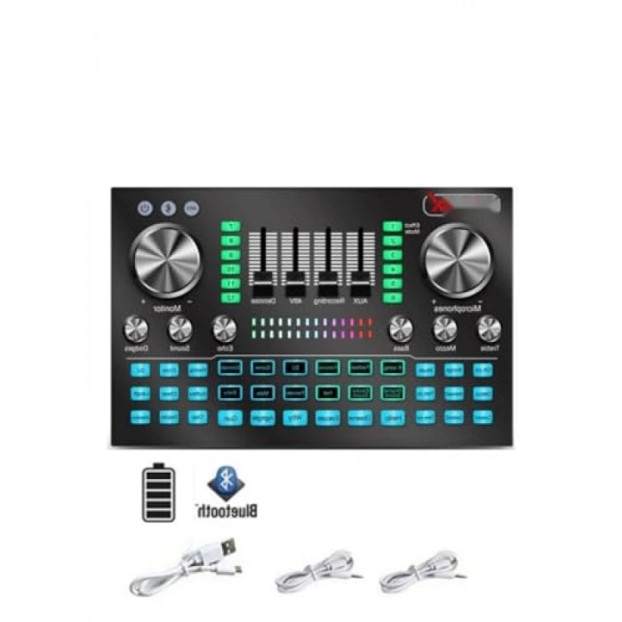 Efektli Ses Kartı ve Mikrofon Seti - Canlı Yayın İçin