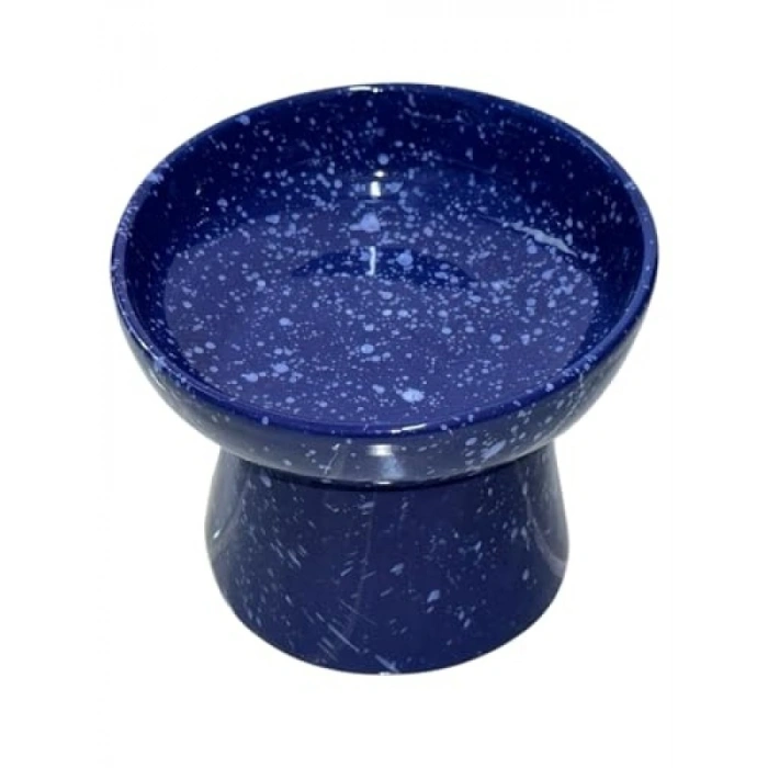 Eğimli Yüksek Seramik Mama ve Su Kabı - Ergonomik Tasarım