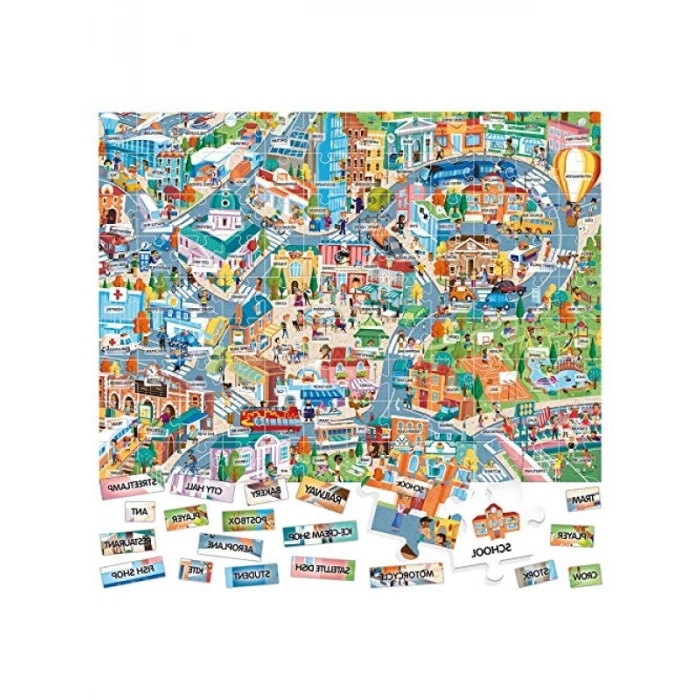 Eğitici 100 Parça Puzzle - 4-8 Yaş Arası Çocuklar İçin