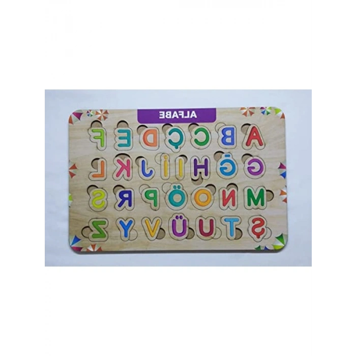 Eğitici Ahşap Alfabe Puzzle, Çocuk Gelişimine Katkı Sağlar