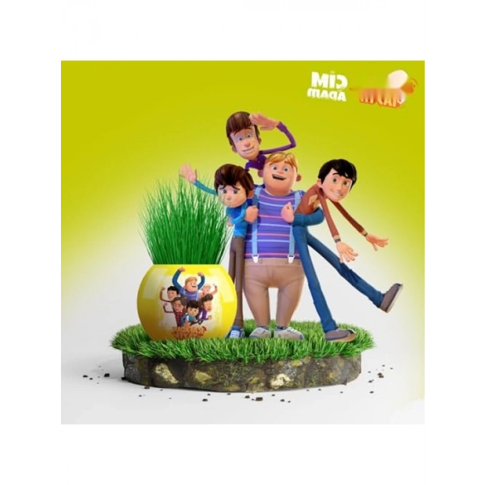 Eğitici Çim Adam Yetiştirme Kiti - 6lı Set