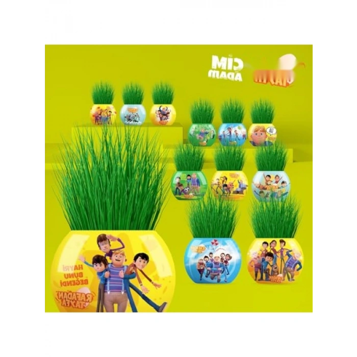 Eğitici Çim Adam Yetiştirme Kiti - 6lı Set