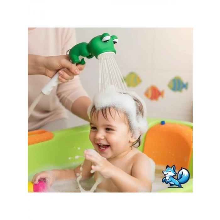 Eğitici Hayvan Figürlü Bebek Duş Başlığı - Kolay Kurulum