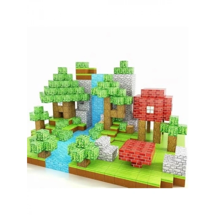 Eğitici Manyetik Küpler - 100 Parça 3 Boyutlu Mıknatıslı Oyuncak