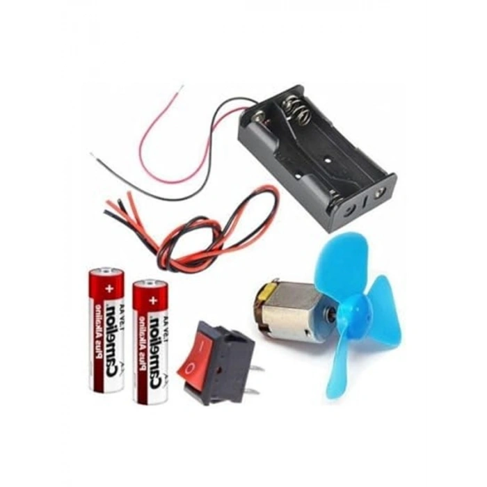 Eğitici Motor Deney Seti, 3V Motor ve Pervane ile Çocuklar için