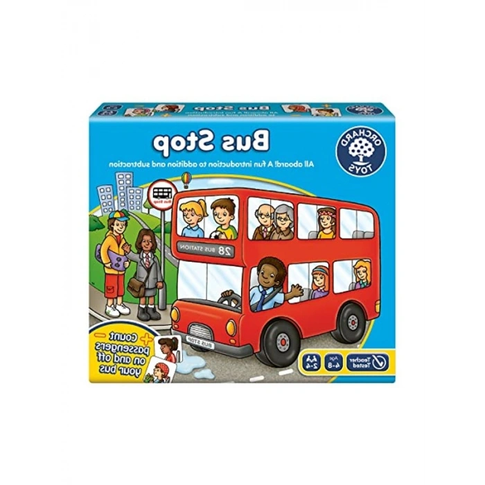Eğitici Oyun Seti ile Otobüs Durağı, 4-8 Yaş Arası Çocuklar için (032)