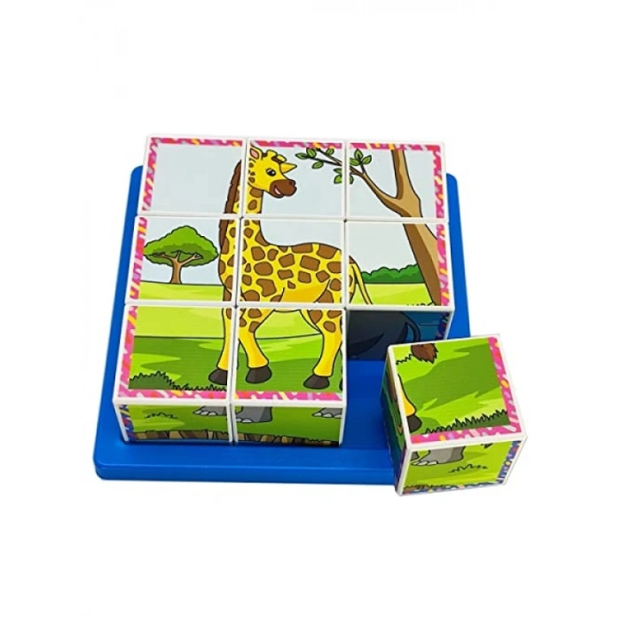 Eğitici Safari Hayvanları 3D Puzzle Seti