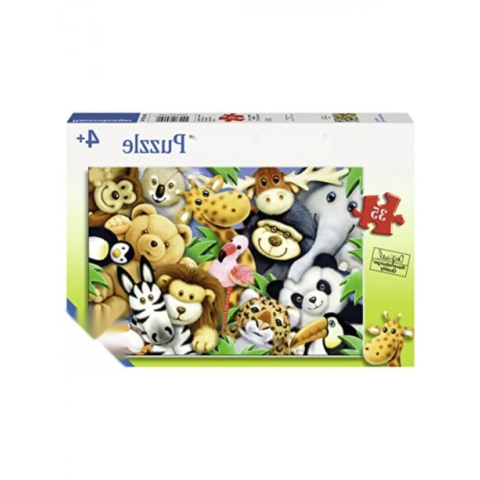 Eğlenceli 35 Parça Peluş Puzzle Seti - Aile Hediye Seçeneği