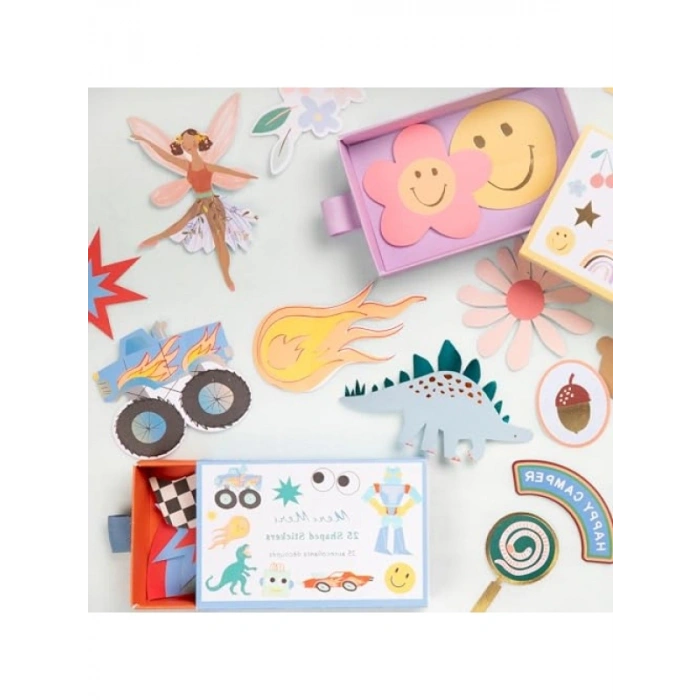 Eğlenceli Die-Cut Sticker Seti - 25 Adet