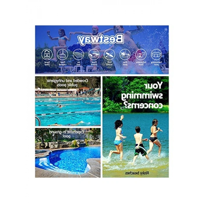 Eğlenceli Dino Kürek Havuzu, 244 x 46 cm