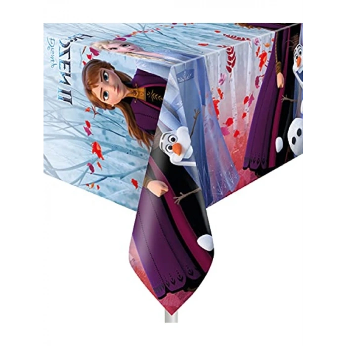 Eğlenceli Frozen-2 Temalı Masa Örtüsü (120x180 cm)