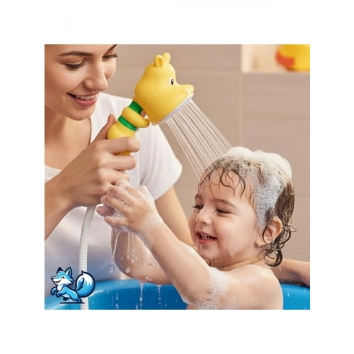 Eğlenceli Hayvan Temalı Bebek Duş Başlığı – Kolay Kurulum