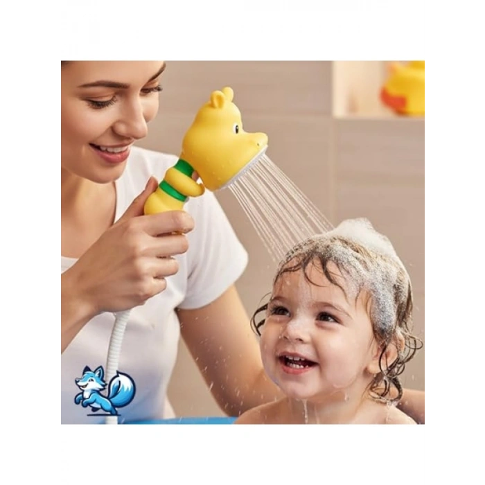 Eğlenceli Hayvan Temalı Bebek Duş Başlığı – Kolay Kurulum