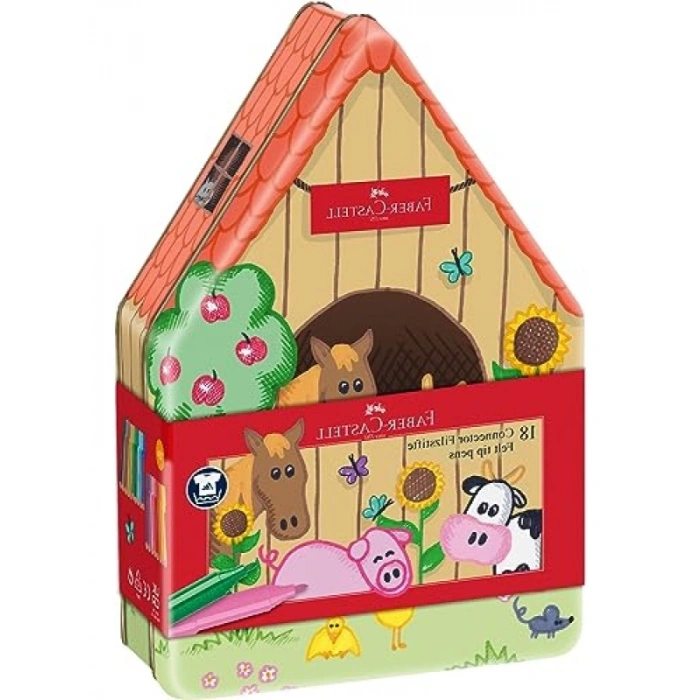 Eğlenceli Keçeli Kalem Seti - 18li Renkli Kalem