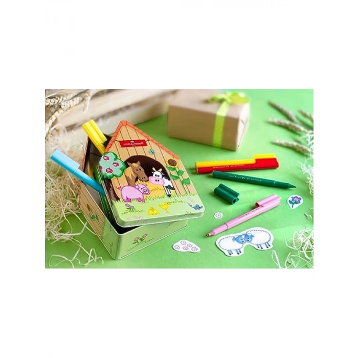 Eğlenceli Keçeli Kalem Seti - 18li Renkli Kalem