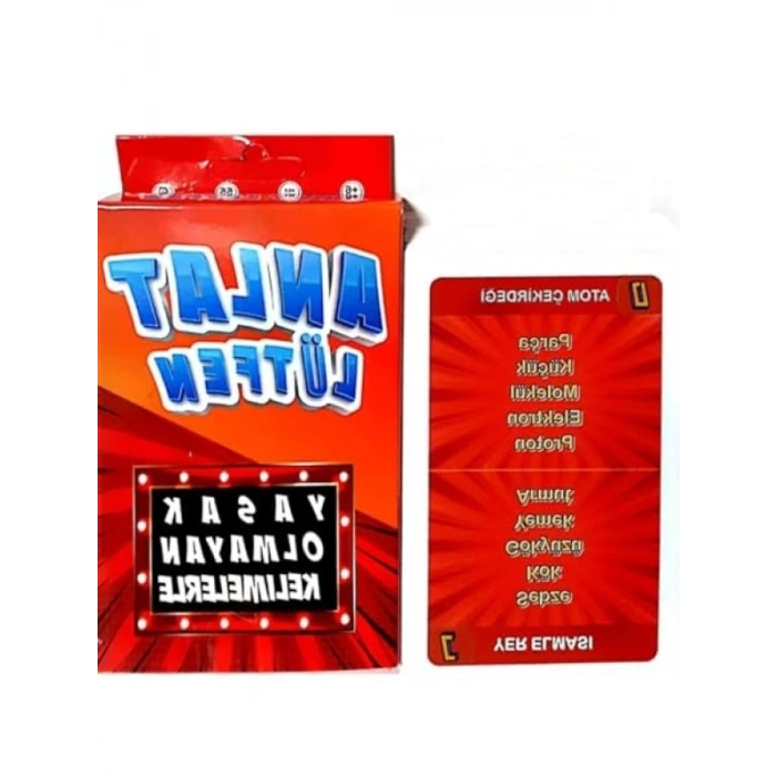 Eğlenceli Kelime Anlatma Oyunu - 55 Çift Yönlü Kart