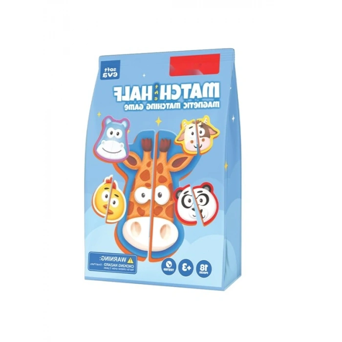 Eğlenceli Manyetik Eşleştirme Oyunu - 12 Hayvan ve Yiyecek