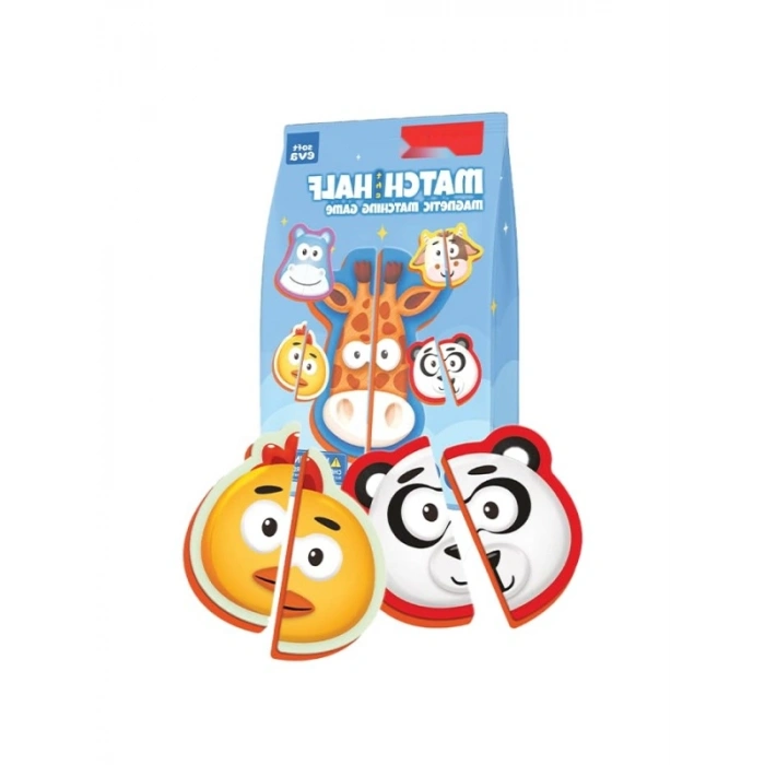 Eğlenceli Manyetik Eşleştirme Oyunu - 12 Hayvan ve Yiyecek