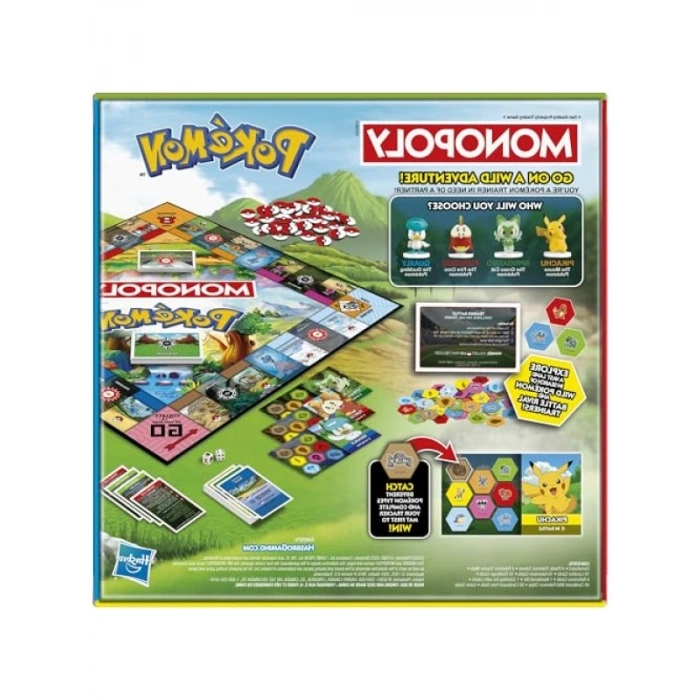 Eğlenceli Masa Oyunu, Pokémon Temalı - 2-4 Oyuncu için