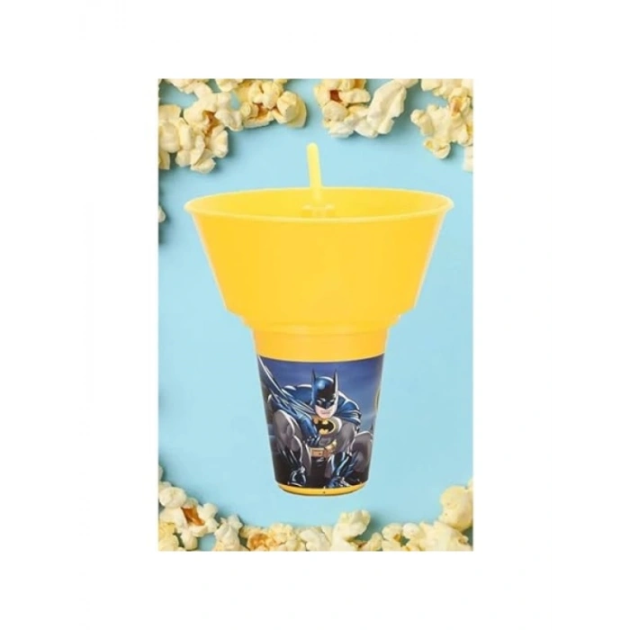 Eğlenceli Pipetli Bardak ve Mısır Kovası Seti